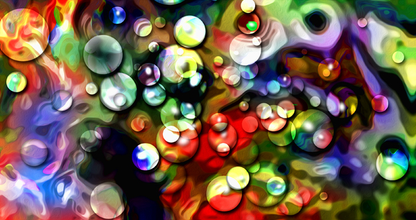 bubbles and colours