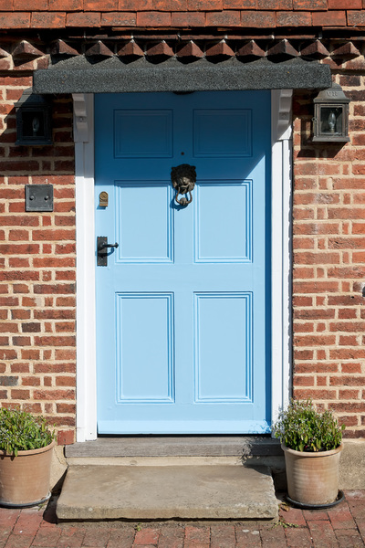 blauwe deur: 