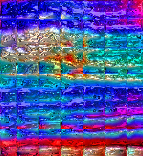 abstract multicolored artglass
