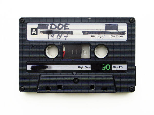 music cassette: to celebrate and memorize the end of the music cassette, I publish this picture.