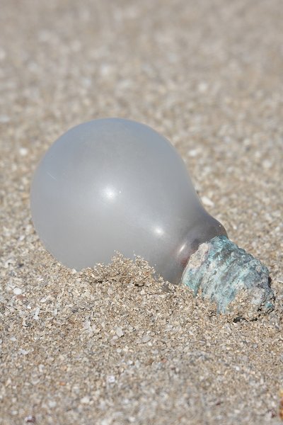 lamp on the sand