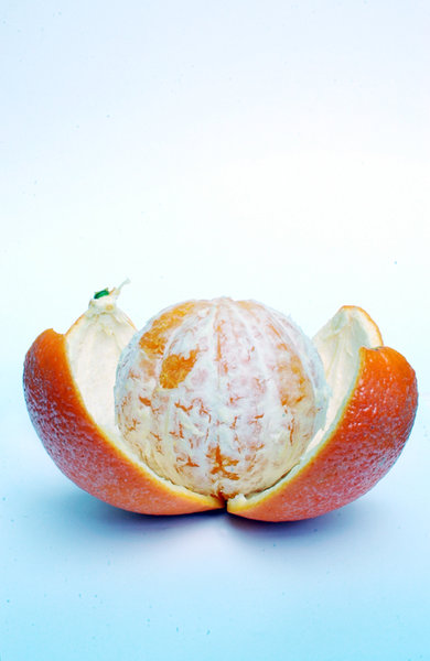 A stripped orange.