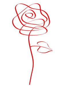 Rose doodle: 
