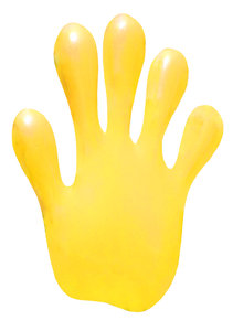 A yellow hand