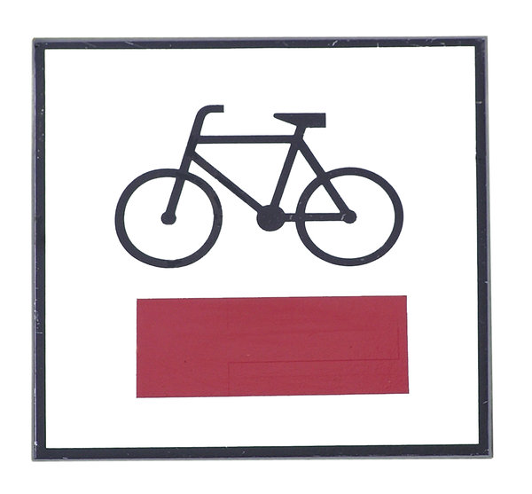 Bicycle trail sign