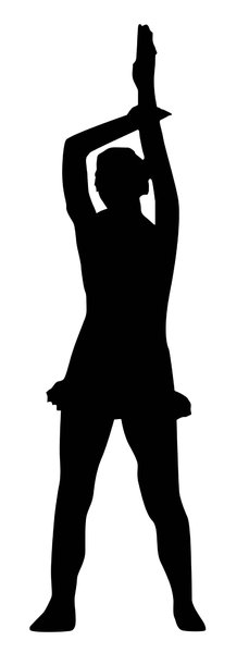 Cheerleader silhouette