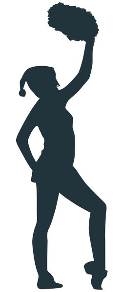 Cheerleader silhouette
