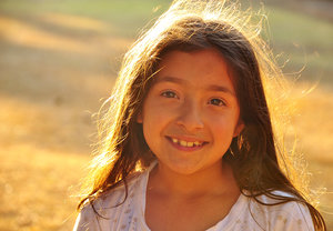 Young girl Smiling at camera