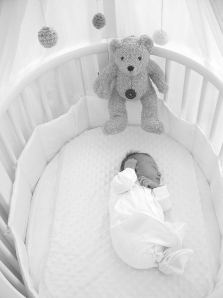 Isabelle Grace in cot