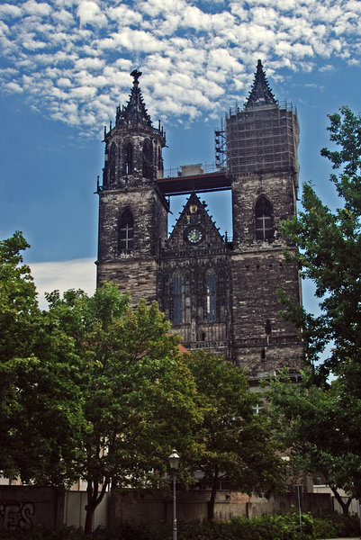 Gothic cathedral in Magdeburg 
