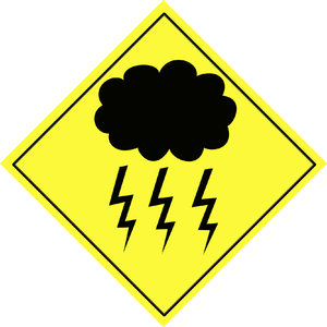 Weather warning sign 1