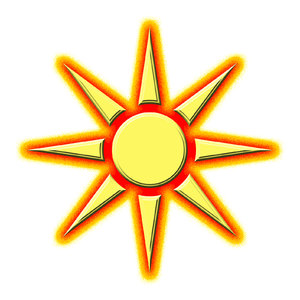 Sun pictogram 2: Star symbol
