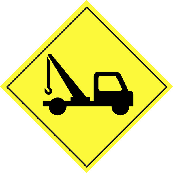 Traffic warning sign 4: Road sign