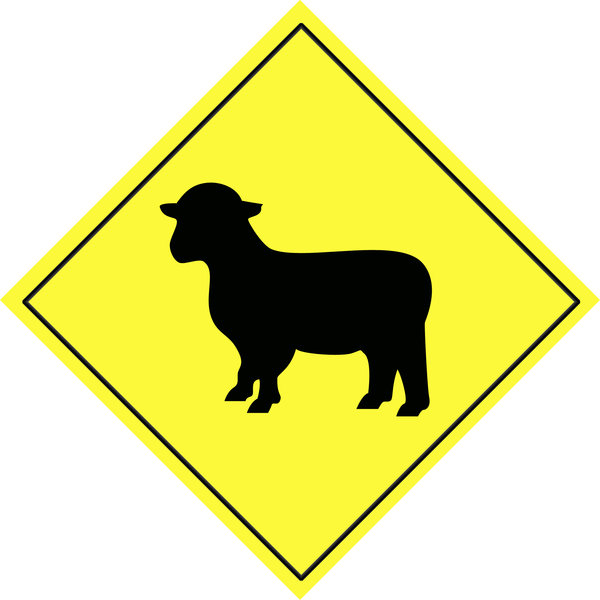 Traffic warning sign  10