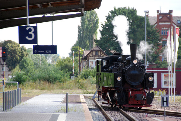 Steam locomotive in Quedlinbur