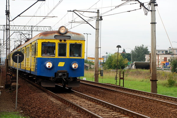 Old passenger train in Poland