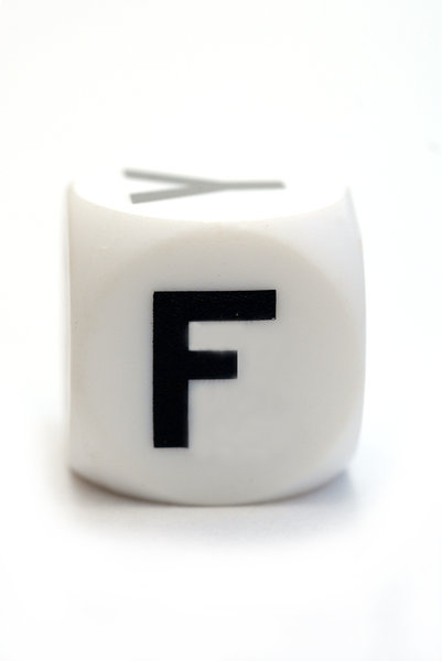 Character F on the cube