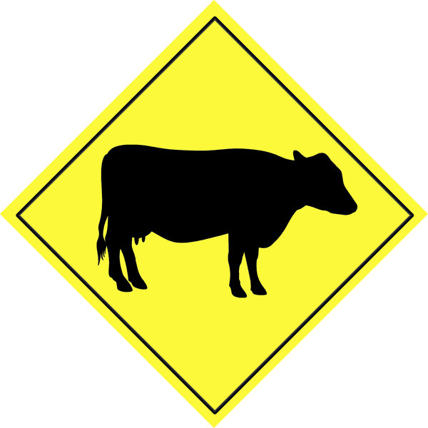 Warning sign - animal  2
