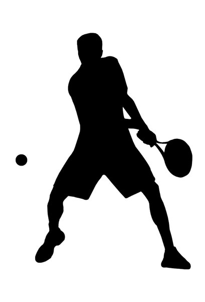 Tennis 1: Silhouette of player