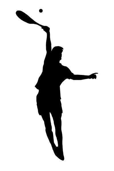 Tennis 5: Silhouette of player