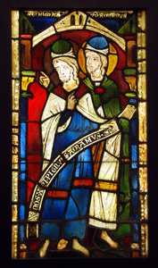 Historical stained glass 1: Window with painted glass