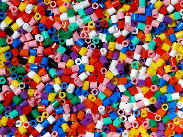 colored plastic beads texture