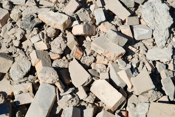 Construction Waste: Construction waste, crushed bricks texture.Many thanks to H. Walfridsson and colleagues at RGS90 for giving me access to the disposal area.Link to my other waste photos:http://www.sxc.hu/browse. ..