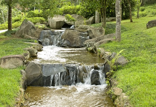 waterfall 3: A small waterfall in Solo Sagrado´s park