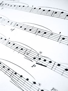 Sheet music perspective