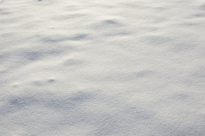 Snow: The photo series, showing snow upclose, farther out, and still farther out.