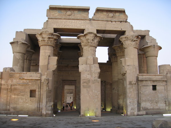 Kom Ombo Temple: Kom Ombo Temple on the banks of the river Nile,Egypt