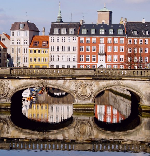 City Centre with chanals 1: Copenhagen with springlight