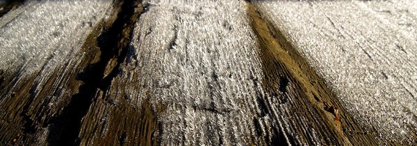 Texture - Ice on wood