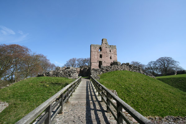 Norham Castle 5: Commanding a vital ford over the River Tweed, Norham was one of the strongest of the border castles, and the most often attacked by the Scots. Besieged at least 13 times – once for nearly a year by Robert Bruce – it was called ‘the most dangerous an