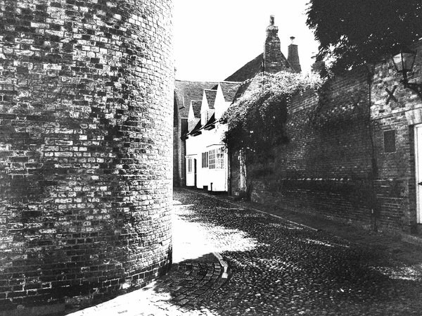 cobbled street black and white: Im happy for anyone to use any of my shots restriction free. I would only ask that they not be used for political, sexual or hate purposes, in keeping with the spirit of SXC.Also I would appreciate a quick mail to let me know how you've used the shot, jus