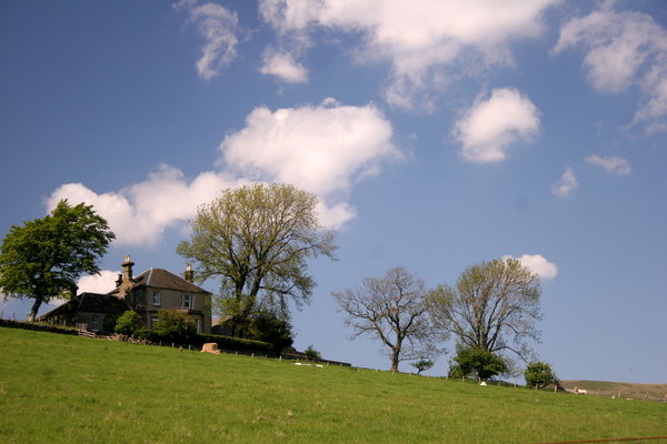 House on the Hill: Farm house high on a hill