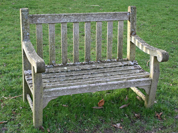 Traditional garden bench: 
