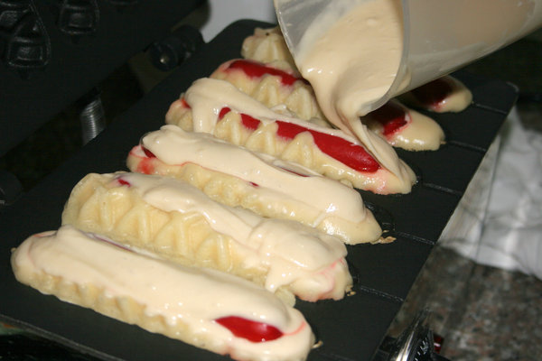 waffle-making