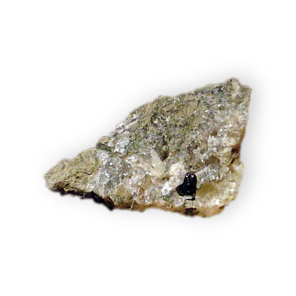 Thucholite in calcite (2)
