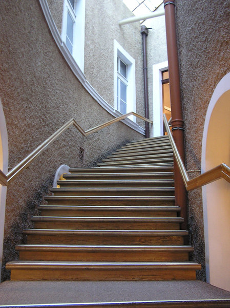 Stairs with banister