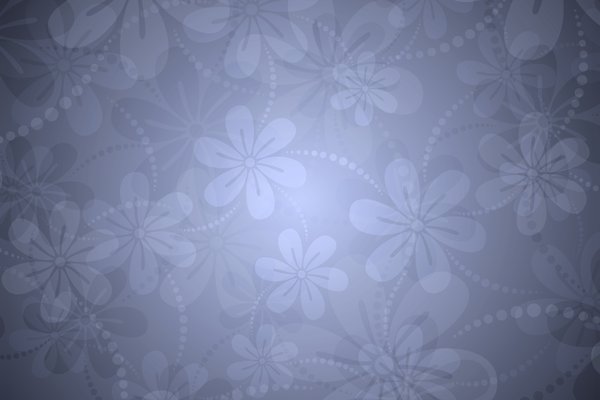 Delicate Floral Background 1: Delicate floral background with additional elements such as hearts, stars, leaves, dots