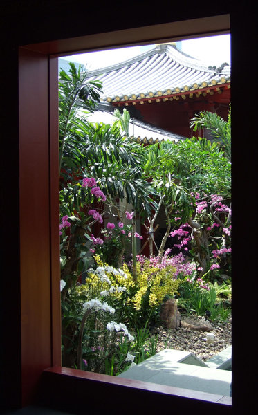 framed Chinese garden