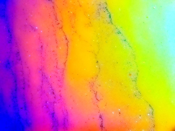 Abstract Colours - Shoreline 2: A sandy shore with colours enhanced.