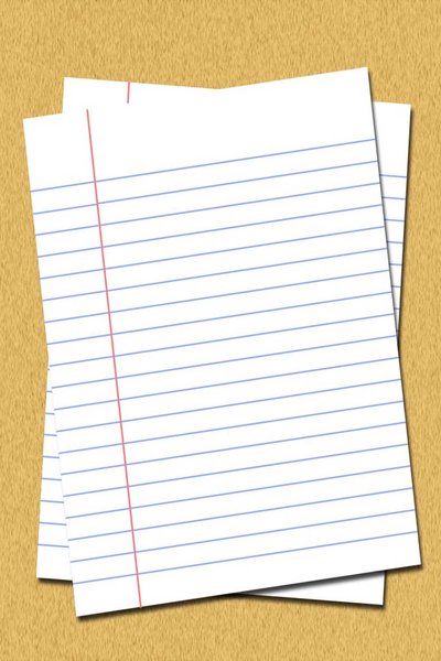 Lined Paper: Lined paper illustration