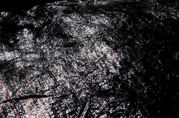 Black plastic tarp