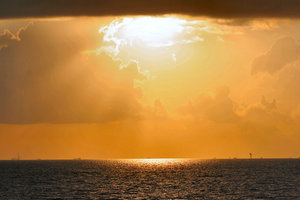 Sunrise 9-13 over Galveston Ba