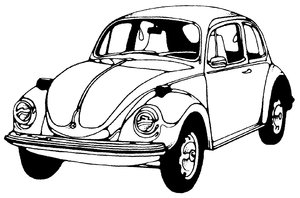 Old Car: Black and White drawing of a classic car.Please visit my stockxpert gallery:http://www.stockxpert.com ..