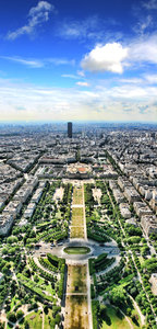 uitzicht vanaf de toren van Eiffel