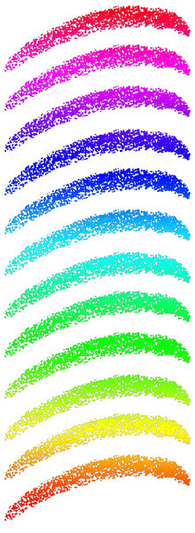 Color Marks: Variations on a swoosh mark.Please visit my stockxpert gallery:http://www.stockxpert.com ..