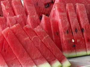 Watermeloen plakjes
